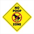 thumbnail image 1 of SignMission X-No Poop Zone Panneau 12 x 12 Po. Panneau Xing No Poop Zone Crossing Zone, 1 of 1