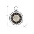 thumbnail image 4 of Clocks - 18" Round - Wall Clock - Brown - Mirror - Transitional, 4 of 5