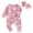 A-Pink, variant on mgoYE Newborn Baby Girl Spring Outfits Clothes Knit Jumpsuit Ruffle Romper Newborn Coming Home Outfit for Baby Girl(Orange,3-6 Months)