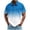 Blue, variant on Shirts For Men Gradient Print Short Sleeve Button Collar Casual Summer Golf Style Pullover Shirt For Resort Travel Weekend And Daily Leisure