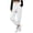 White, variant on Y2K Pants for Women Solid Color Casual Elastic Waist Drawstring Straight Leg Joggers Pockets Sweatpant for Any Occasion