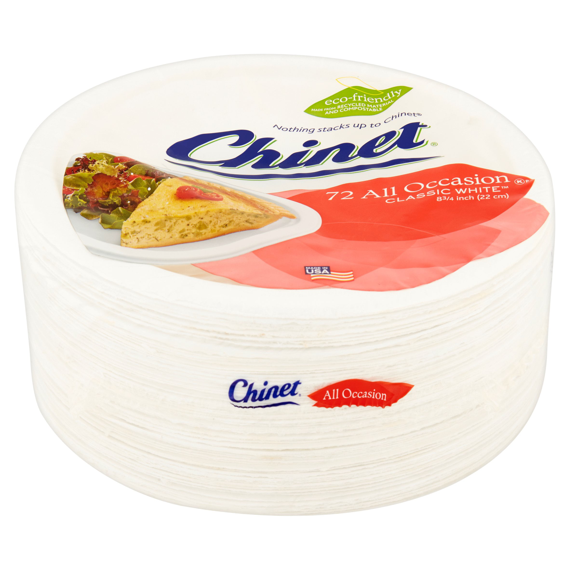 Chinet® Classic White Paper Dinner Plates, 100 ct - King Soopers
