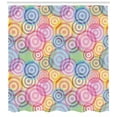 thumbnail image 3 of Ambesonne Modern Shower Curtain, Geometric Circles Rounds, 69"Wx84"L, Multicolor, 3 of 3
