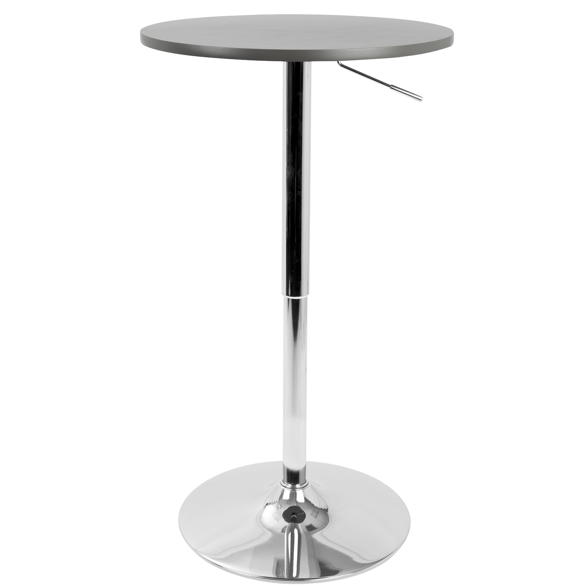 Adjustable Contemporary Bar / Pub Table in Grey by LumiSource