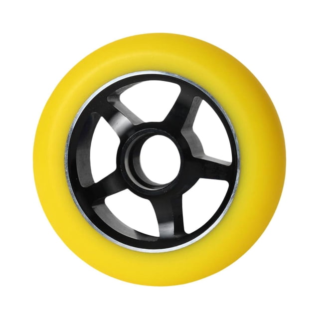 Rueda de monopatín, rueda para Longboard, reducción de ruido suave, absorción de impacto silenciosa, rueda de calle, reemplazo de piezas de rueda de amarillo