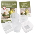 thumbnail image 1 of Set para hacer queso Country Trading Co., con 5 moldes para queso y libro, 1 of 7