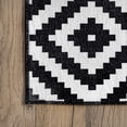 thumbnail image 4 of nuLOOM Kellee SpinClean Machine Washable Modern Diamonds Area Rug, 3' x 5', Kellees Black, 4 of 9