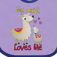 thumbnail image 4 of Inktastic My Aunt Loves Me Llama Boys or Girls Baby Bib, 4 of 4