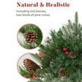 thumbnail image 4 of HLONK Faux Holiday Planter Filler - Christmas Holiday Planter Decorations - LED Holiday Planter Greenery Outdoor Holiday Planter With Lights Prelit Decor - Planting Christmas Trees in the, 4 of 9