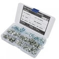 thumbnail image 3 of Four Claw Nut,135pcs Carbon Steel Four Nut Assortment Kit Assortment Nut Power Packed Performance, 3 of 8