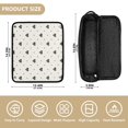 thumbnail image 5 of Hair Tools Storage with Heat Resistant Mat- Small Heart-shaped Pattern Printed Curling Iron Travel Bag/Flat Iron Case for Women, 5 of 8