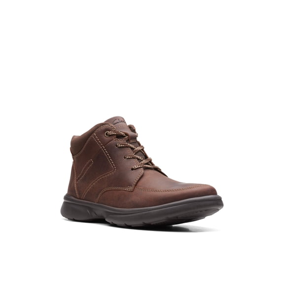 CLARKS COLLECTION Mens Brown Arch Support Cushioned Removable Insole Bradley Round Toe Lace-Up Boots Shoes 12 M