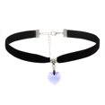 thumbnail image 2 of AYYUFE Choker Necklaces Adjustable Chic Faux Leather Vintage Gothic Style Velvet Choker for Women, 2 of 8