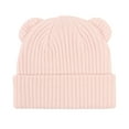 thumbnail image 5 of Povozer Kids Winter Knitted Beanie Hat Pompom Ears Ski Hat for Boy Girl(Pink,3-36M), 5 of 6