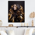 thumbnail image 2 of Designart Gold And Black Sensual Woman III Canvas Wall Art, 2 of 5