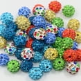 thumbnail image 5 of 50 Pieces Assorted Color Round Clay Rhinestone Beads for Jewelry Making DIY 10mm, 5 of 7