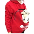 thumbnail image 1 of Sweatshirt Cat Lovers Hoodie Kangaroo Dog Pet Paw Pullovers Cuddle Pouch Sweatshirt Pocket Animal Ear Hooded High Quality zhangyuxiang LED, 1 of 2