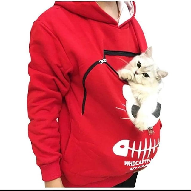 Sweatshirt Cat Lovers Hoodie Kangaroo Dog Pet Paw Pullovers Cuddle Pouch Sweatshirt Pocket Animal Ear Hooded High Quality zhangyuxiang LED
