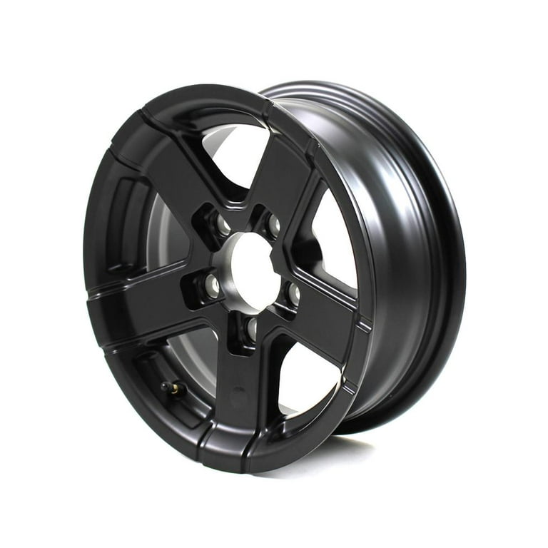 14 inch Aluminum Black Star 5-Lug Trailer Wheel Rim (6 in. Width)