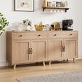 thumbnail image 1 of Sideboard Buffet Storage Cabinet – 2 Drawers & 4 Doors – Multi-Functional Accent Console Table – Coffee Bar Organizer for Living Room, Dining, Kitchen – Color: 2, 1 of 9