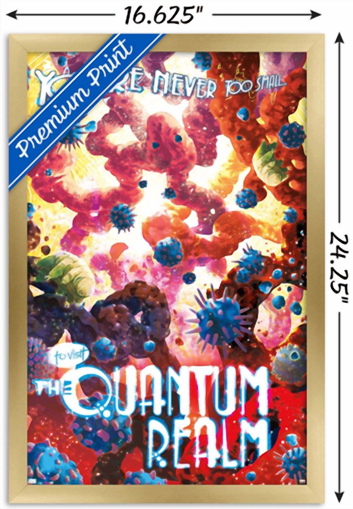 Marvel: Hero Lands - Quantum Realm Wall Poster, 14.725" x 22.375" Framed