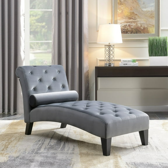 BELLEZE Modern Lounge Chaise Leisure Accent Chair - Aurora (Gray)