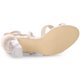thumbnail image 5 of Sandalias Terciopelo Tacón De Bloque Transparente Cordón Arriba Para Mujeres Beige 40, 5 of 6