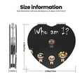 thumbnail image 3 of Pofeuu The Binding of Isaac for Portable Pocket Makeup Mirror PU Cover Compact Travel Mirror with Normal and Magnifying Double Sided Glass-Heart Shape, 3 of 9