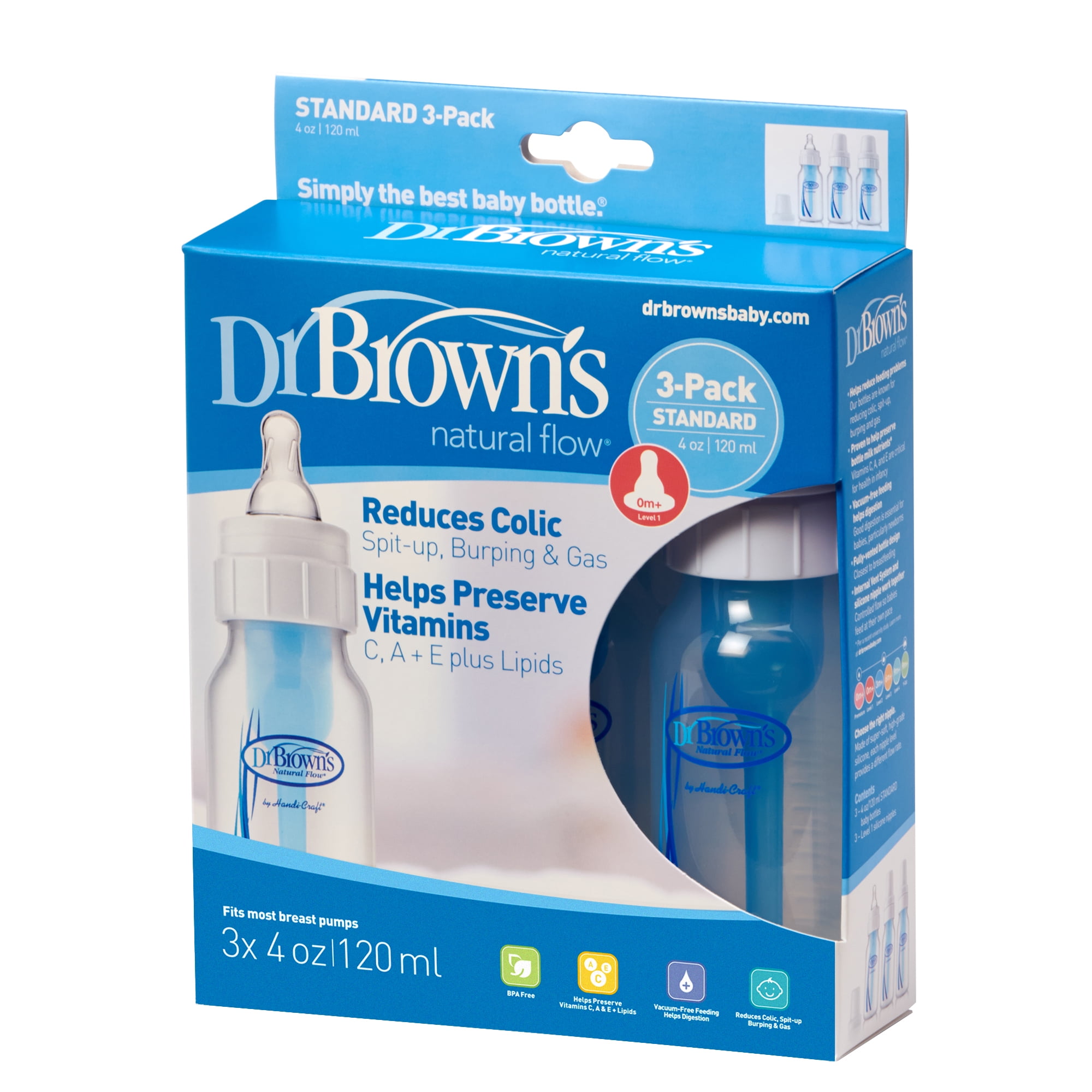 Browns Original Baby Bottles 2 Count Dr 8 Ounce 