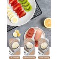 thumbnail image 4 of Cortador de huevos, cortador de huevos para huevos duros, cortador de aluminio resistente para huevos, champiñones, fresas y frutos rojos Rojo Verde, 4 of 5