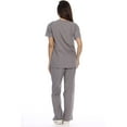 thumbnail image 3 of Ensembles de Sarraus pour Femmes à Six Poches Sarraus Médicaux (Col en V avec Pantalon Cargo), 3 of 3