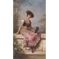 thumbnail image 3 of Carl Schweninger, Jr 10x14 Black Modern Framed Museum Art Print Titled - Young Tambourine Player, 3 of 5