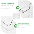thumbnail image 2 of Miangastore 1Pc Transparent CD Storage Box Desktop Storage Case Home Books Holder (Transparent color), 2 of 9