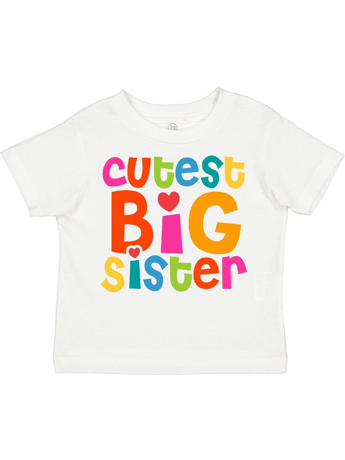 Inktastic Cutest Big Sister Toddler Short Sleeve TShirt Female White