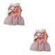 thumbnail image 3 of Methold Ropa para perros, vestidos para cachorros, traje Tang, estilo chino de Año Nuevo, calidez de invierno, múltiples patrones, disfraz S, rosa floreciente 2piezas, 3 of 6