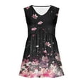 thumbnail image 2 of JTZGDY Womens Tank Tops 2025 Flowy Peplum Tops for Women Cute Summer Floral Printed Dressy Sleeveless V Neck Babydoll Tank Tops Multicolor#12 S, 2 of 10