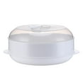 thumbnail image 1 of Steamer Basket Dim Sum Steamed Rack Microwave Oven Special Box Kitchen Steamer Heats Up With Cover For Food Fish (Single Layer), 1 of 8