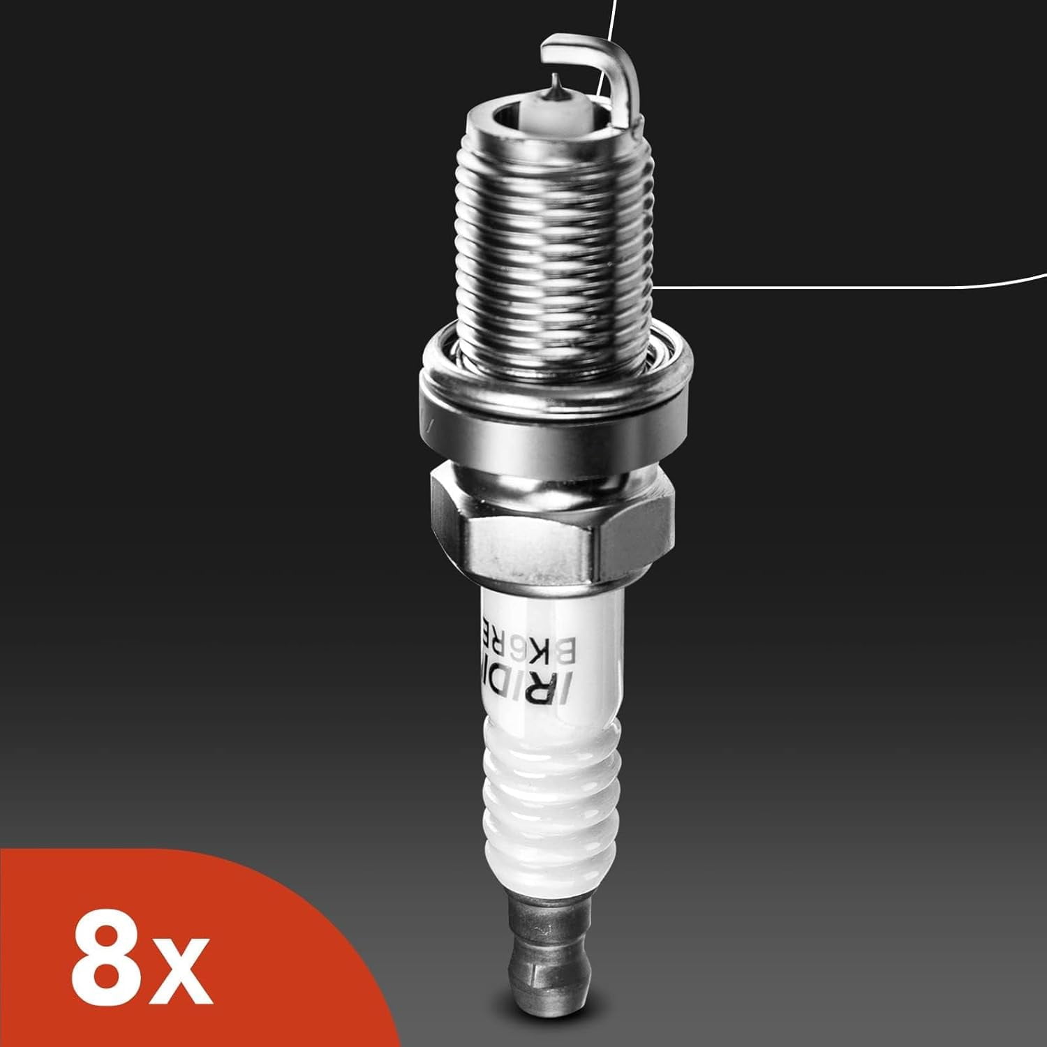 A-Premium Set of 8 Ignition Coil Pack and Iridium Spark Plugs Compatible with Mercedes-Benz E500 S430 CL500 CLK500 S500 SL500 CLK430 G500 G55 AMG