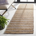 thumbnail image 2 of SAFAVIEH Natural Fiber Jack Striped Runner Rug, Blue/Natural, 2'3" x 8', 2 of 8