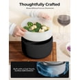 thumbnail image 4 of CERAMAX Electric Hot Pot with Lid and Steamer, 1.5L Non Toxic Ceramic Cooker Skillet for Ramen, Eggs, Pasta Portable and Compact for Dorms, Camping, RVs, Work, Adjustable Temperature, 4 of 7