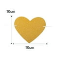 thumbnail image 2 of Niceauty Love Heart Garlands Paper Garland Hanging Golden Decoration for Dessert Table 15 Pieces, 2 of 5