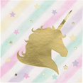 thumbnail image 1 of Creative Converting 329413 Unicorn Sparkle Birthday Party Supplies, 5x5", Multicolor, 1 of 1