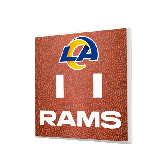 Los Angeles Rams Football Design Double Toggle Light Switch Plate