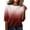 Wine, variant on Domzest Womens Gradient Half Sleeve Tops Crew Neck Loose Fit Elbow Length Shirts Dressy Casual Summer Fall Lightweight Basic Blouse Purple L