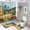 Autumn Landscape 2, variant on Bathroom Rugs Sets 4 Piece with Shower Curtain, Christmas Tree Plaid Pattern Printed on Bathroom Decor and Accessories, Great for Master Bath Beach House Modern Home, 72 x 72 inches