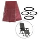 thumbnail image 5 of Reemplazo de tela para sillón reclinable transpirable Gravedad Sillón reclinable Accesorios Playa Flor Roja + Cuerda, 5 of 7