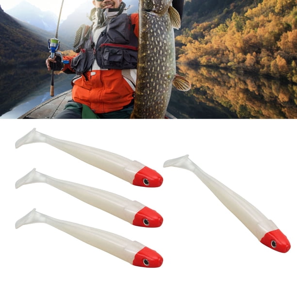 Mar 4 PCS Pesca Señuelos Blandos Cola En T Cola Rizada Maggot Cebos Blandos Señuelos De Pesca En El Mar