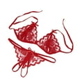 thumbnail image 1 of Penkiiy sous-Vêtements pour Femmes Femmes Dame Lingerie Aguichant Lingerie en Dentelle sous-Vêtements Vêtements de Nuit String Lingerie sous-Vêtements Rouges, 1 of 3
