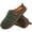 Green, variant on LongBay Mens Memory Foam Slip on Slippers - Two-Tone Indoor Outdoor House Shoes for Camping Garden, Non-Slip Rubber Sole, Comfortable Down Clogs