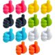 thumbnail image 1 of Paquete de 14 ganchos adhesivos de pared para pulgar, ganchos de pared multifuncionales, ganchos adhesivos de silicona, mini clips para cables para pulgar, clip para cables autoadhesivo, 1 of 4